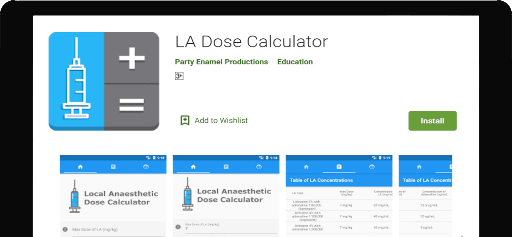 LA calculator